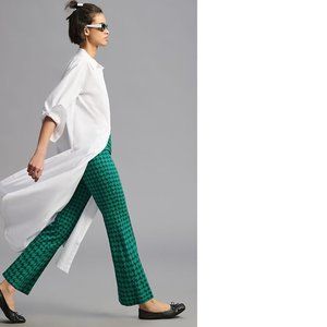 Anthropologie Green Boot Cut Pants